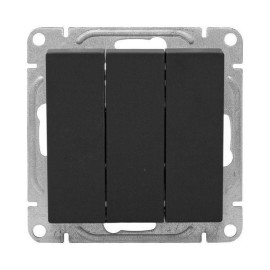 Выключатель 3-кл. СП Эпика механизм черн. EKF UP1-SWB-31