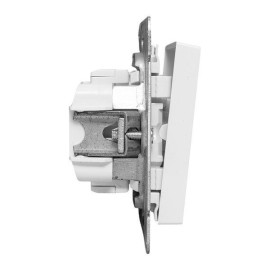 Выключатель проходной 1-кл. СП Эпика механизм бел. EKF UP1-SWW-11