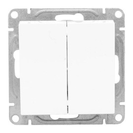 Выключатель 2-кл. СП Эпика механизм бел. EKF UP1-SWW-20