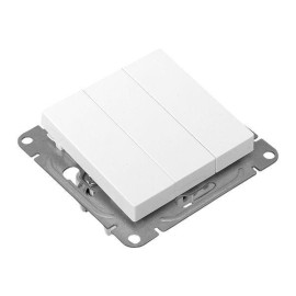 Выключатель 3-кл. СП Эпика механизм бел. EKF UP1-SWW-31