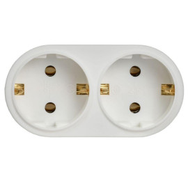 Разветвитель 2-м 16А IP20 Т-01/02 кругл. IEK WTP10-16-02