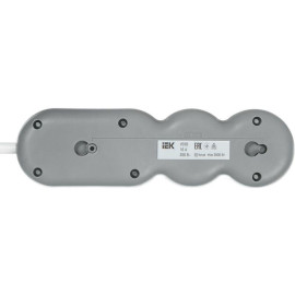 Удлинитель 3х5м с заземл. 16А IP20 Uno У03В 2P+PE 250В 3х1.5 IEK WYP53-16-03-05-ZK