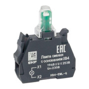 Лампа сменная с основанием XB4 зел. 230В PROxima EKF XB4-EML-G