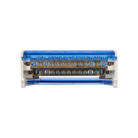 Шина на DIN-рейку в корпусе (кросс-модуль) ШНК 2х15 L+PEN IEK YND10-2-15-125