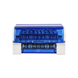 Шина на DIN-рейку в корпусе (кросс-модуль) ШНК 4х11 3L+PEN IEK YND10-4-11-125