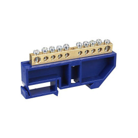 Шина нулевая на DIN-изол. ШНИ-6х9-10-Д-С IEK YNN10-69-10D-K07