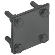 Зажим крестообразный с раздел. полоса-полоса 40мм оцинк. сталь TD IEK ZCC68-13-1-40