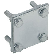 Зажим крестообразный с раздел. полоса-полоса 40мм оцинк. сталь HDZ IEK ZCC68-14-1-40