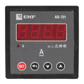 Амперметр цифровой AD-721 1ф на панель 72х72 EKF ad-721
