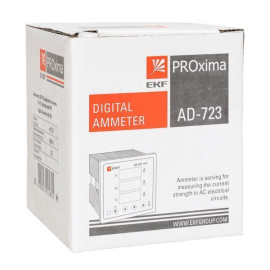 Амперметр цифровой AD-723 3ф на панель 72х72 EKF ad-723