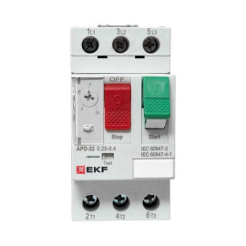 Выключатель автоматический для защиты двигателя АПД-32 0.25-0.4А EKF apd-me-0.4