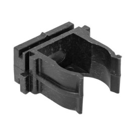 Держатель для труб (клипса) для ручного монтажа d20мм черн. Plast (уп.100шт) EKF derj-z-20s-black