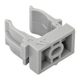 Держатель для труб (клипса) d16мм для монтажн. пистолета сер. (уп.100шт) Plast EKF derjp-z-16