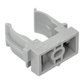 Держатель для труб (клипса) d20мм для монтажн. пистолета сер. (уп.100шт) Plast EKF derjp-z-20