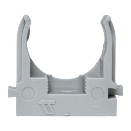 Держатель для труб (клипса) d25мм для монтажн. пистолета сер. (уп.100шт) Plast EKF derjp-z-25