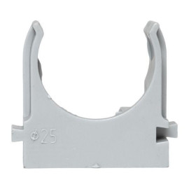 Держатель для труб (клипса) d25мм для монтажн. пистолета сер. (уп.100шт) Plast EKF derjp-z-25
