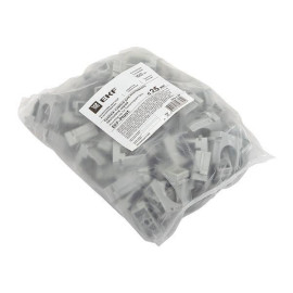 Держатель для труб (клипса) d25мм для монтажн. пистолета сер. (уп.100шт) Plast EKF derjp-z-25