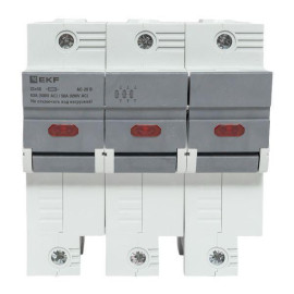 Предохранитель-разъединитель DF 22х58 3п (тип ПВЦ) EKF df223-e