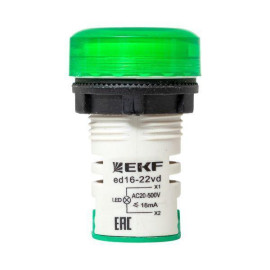Индикатор значения напряжения ED16-22VD зел. PROxima EKF ed16-22vd-g
