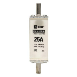 Вставка плавкая ППН-33 100/25А габарит 00C PROxima EKF fus-33/100/25