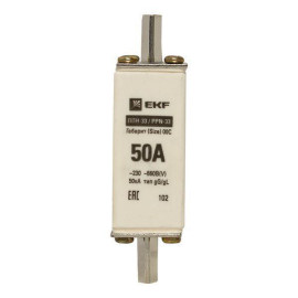 Вставка плавкая ППН-33 100/50А 50кА габарит 00C PROxima EKF fus-33/100/50