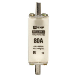 Вставка плавкая ППН-33 100/80А габарит 00С PROxima EKF fus-33/100/80