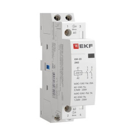 Контактор модульный КМ 20А 2NО (1 мод.) EKF km-1-20-20