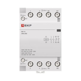 Контактор модульный КМ 16А 2NО+2NC (3 мод.) PROxima EKF km-3-16-22