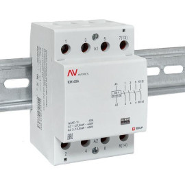 Контактор модульный КМ 40А 4NO 230В AC (3 мод.) AVERES EKF km-av-3-40-40-230V
