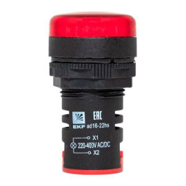 Матрица светодиодная AD16-22HS 220-400 В AC/DC красн. EKF ledm-ad16-r-230acdc