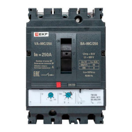 Выключатель автоматический 3п 250/250А 45кА ВА-99C Compact NS PROxima EKF mccb99C-250-250