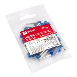 Наконечник штыревой втулочный НШвИ 2.5-18 (уп.50шт) EKF nhvi-2.5-18