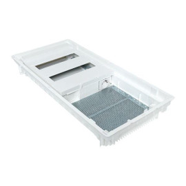 Щит комбинированный встраив. Nova 2 DIN-рейки + 2 монтаж. платы 4 габарит IP41 с пластик. дверью EKF nv-cb-pd-2+2