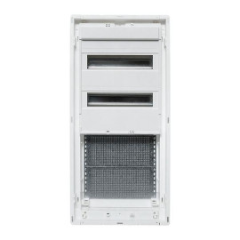 Щит комбинированный встраив. Nova 2 DIN-рейки + 2 монтаж. платы 4 габарит IP41 с пластик. дверью EKF nv-cb-pd-2+2