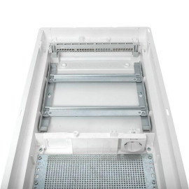 Щит комбинированный встраив. Nova 2 DIN-рейки + 2 монтаж. платы 4 габарит IP41 с метал. перфорированной дверью EKF nv-cb-pmd-2+2