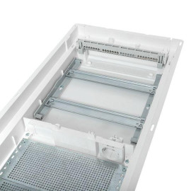 Щит комбинированный встраив. Nova 2 DIN-рейки + 2 монтаж. платы 4 габарит IP41 с метал. перфорированной дверью EKF nv-cb-pmd-2+2