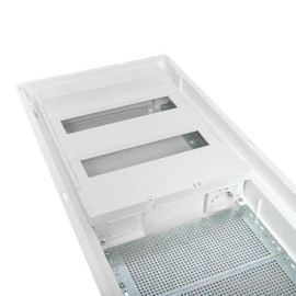 Щит комбинированный встраив. Nova 2 DIN-рейки + 2 монтаж. платы 4 габарит IP41 с метал. перфорированной дверью EKF nv-cb-pmd-2+2