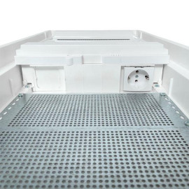 Щит комбинированный встраив. Nova 2 DIN-рейки + 2 монтаж. платы 4 габарит IP41 с метал. перфорированной дверью EKF nv-cb-pmd-2+2