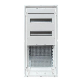 Щит комбинированный встраив. Nova 2 DIN-рейки + 2 монтаж. платы 4 габарит IP41 с метал. перфорированной дверью EKF nv-cb-pmd-2+2