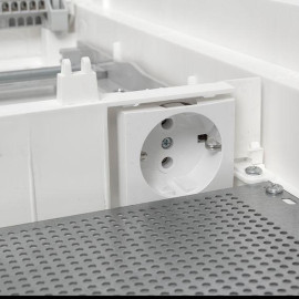 Основание комбинированного щита Nova 2 DIN-рейки + 2 монтаж. платы 4 габарит IP41 PROxima EKF nv-cbase-2+2