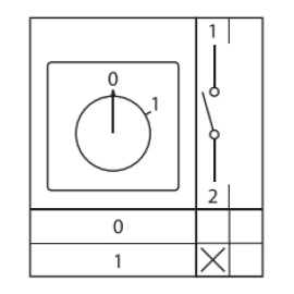 Переключатель кулачковый ПК-1-11 1П 25А 