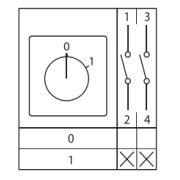 Переключатель кулачковый ПК-1-12 2П 25А 