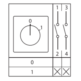 Переключатель кулачковый ПК-1-12 2П 25А 