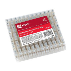 Колодка клеммная 4кв.мм 3А полиэтилен PROxima EKF plc-KK-4-3