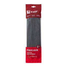 Хомут P6.6 3.6х300 FlexLock стандартный черн. (уп.100шт) PROxima EKF plc-fl-ctsb-3.6x300