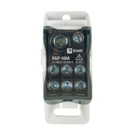 Блок распределительный КРОСС крепеж на панель и DIN КБР-160А EKF plc-kbr160