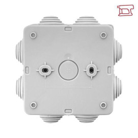 Коробка распределительная КМР-030-031 85х85х40 IP55 с крышкой для прямого монтажа 8 мембранных вводов сер. EKF plc-kmr-030-031