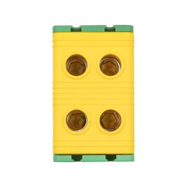 Клемма силовая вводная двойн. КСВ 16-50кв.мм желт./зел. EKF plc-kvs2-16-50-y-green