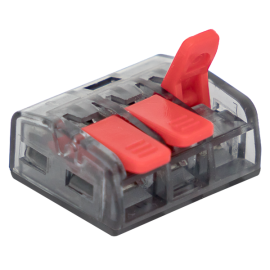 Клемма строительно-монтажная СМК 221-413 3-проводная 0.2-4кв.мм (уп.100шт) PROxima EKF plc-smk-221-413