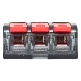 Клемма строительно-монтажная СМК 221-413 3-проводная 0.2-4кв.мм (уп.100шт) PROxima EKF plc-smk-221-413